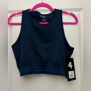 NWT Fourlaps Breathe Seamless Bra in Midnight/Azure in Size XL